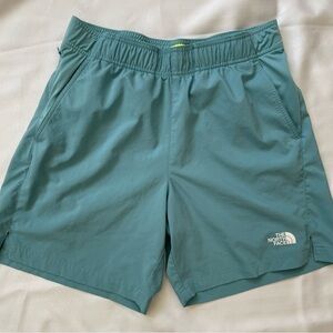 The North Face Performance Shorts Teal Men’s Medium Pre Owned